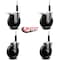 Service Caster 5'' Phenolic Swivel 3/4'' Expand Stem Caster Set 2 Total Lock Brakes, 4PK SCC-EXTTL20S514-PHS-2-S-2-34 - alternate 3